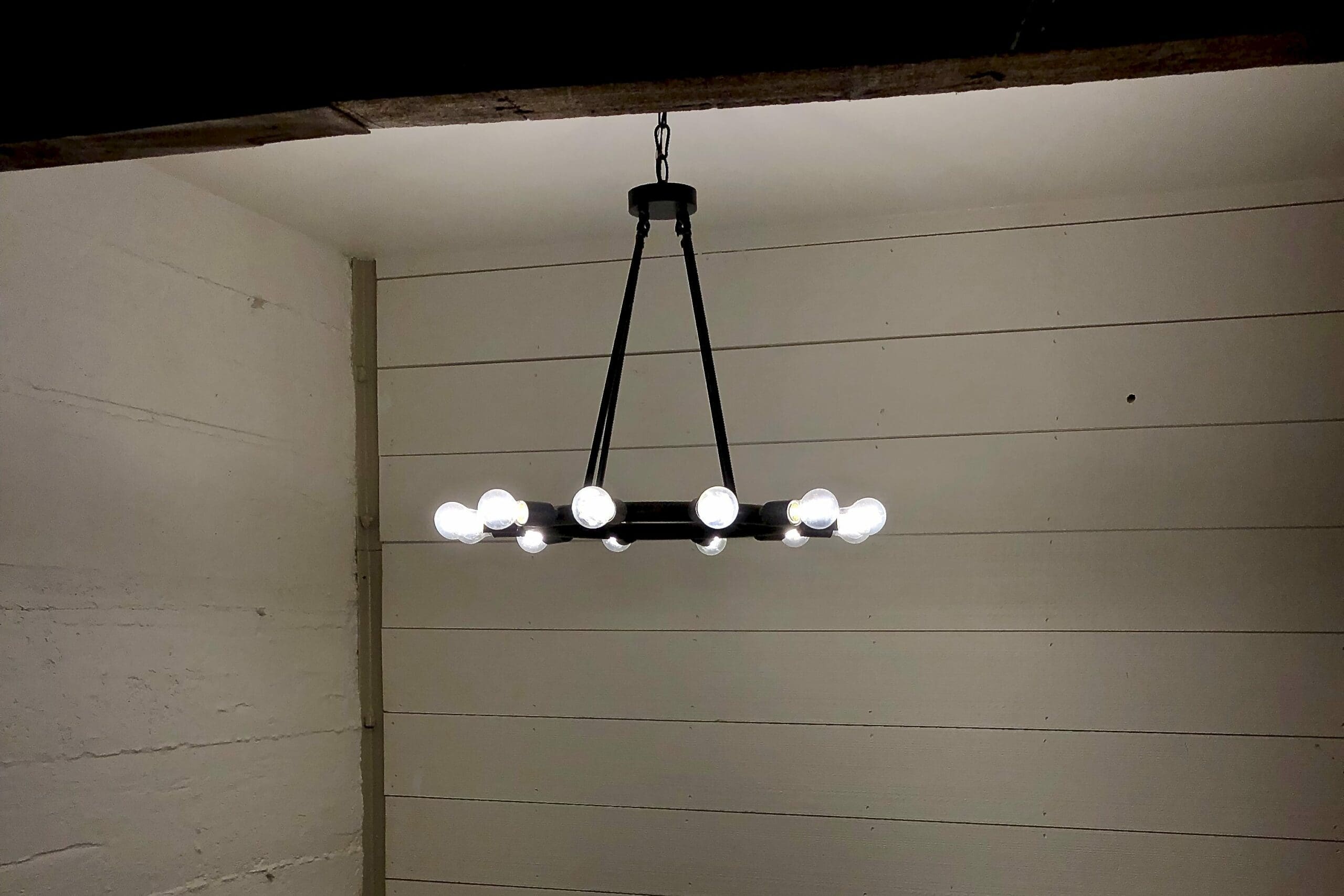 hanging lights from ceiling