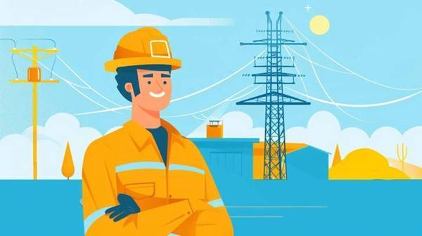 An illustration of a friendly electrician.